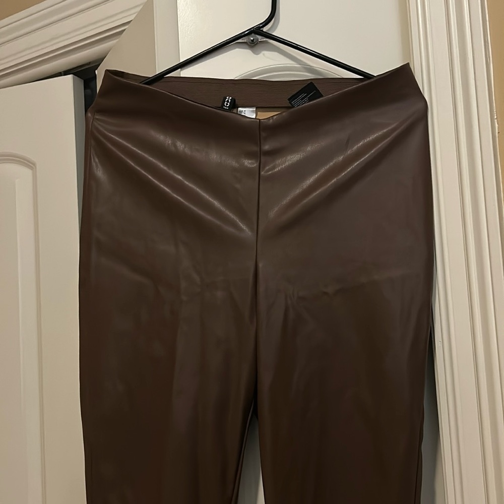 Brown Leather Pants